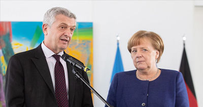 Merkel BM Mülteciler Yüksek Komiseri ile görüştü