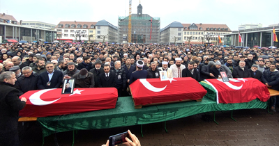 Irkçı terör kurbanları için cenaze töreni düzenlendi