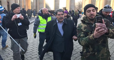 Salih Müslüm Berlin'de PKK mitingine katıldı