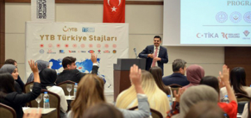 YTB Türkiye Stajları sertifika töreni yapıldı