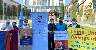 Berlin'de Çin yönetimi aleyhine gösteri