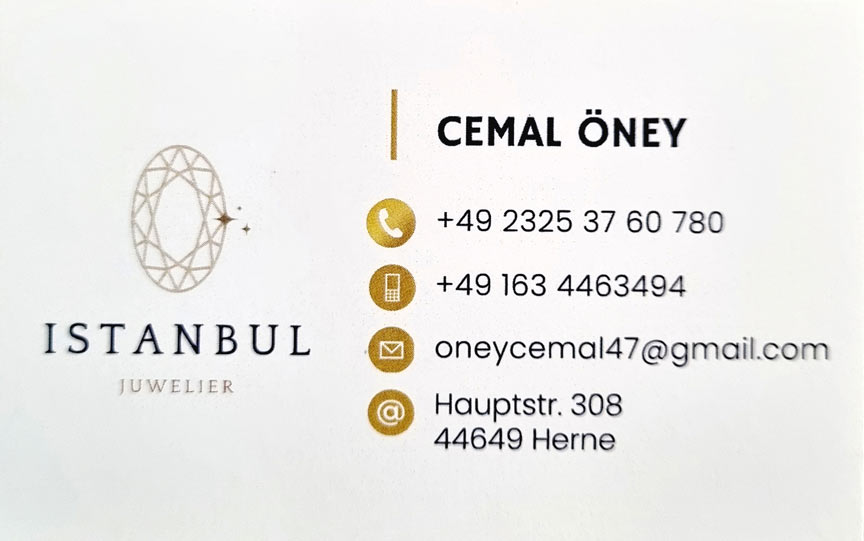 Cemal Öney Istanbul Kuyumcusu Herne