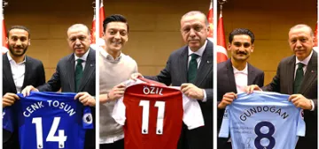 Erdoğan Mesut ve İlkay’ı kabul etti Erdoğan Mesut ve İlkay’ı kabul etti